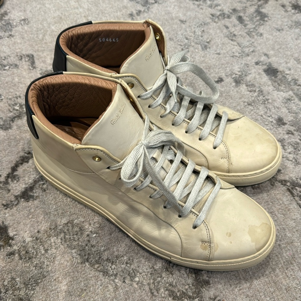 Paul Smith High Top Padded Leather Sneakers